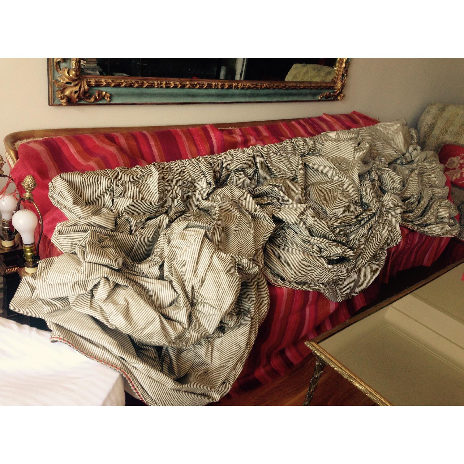 Striped Silk Roman Shade - image-4