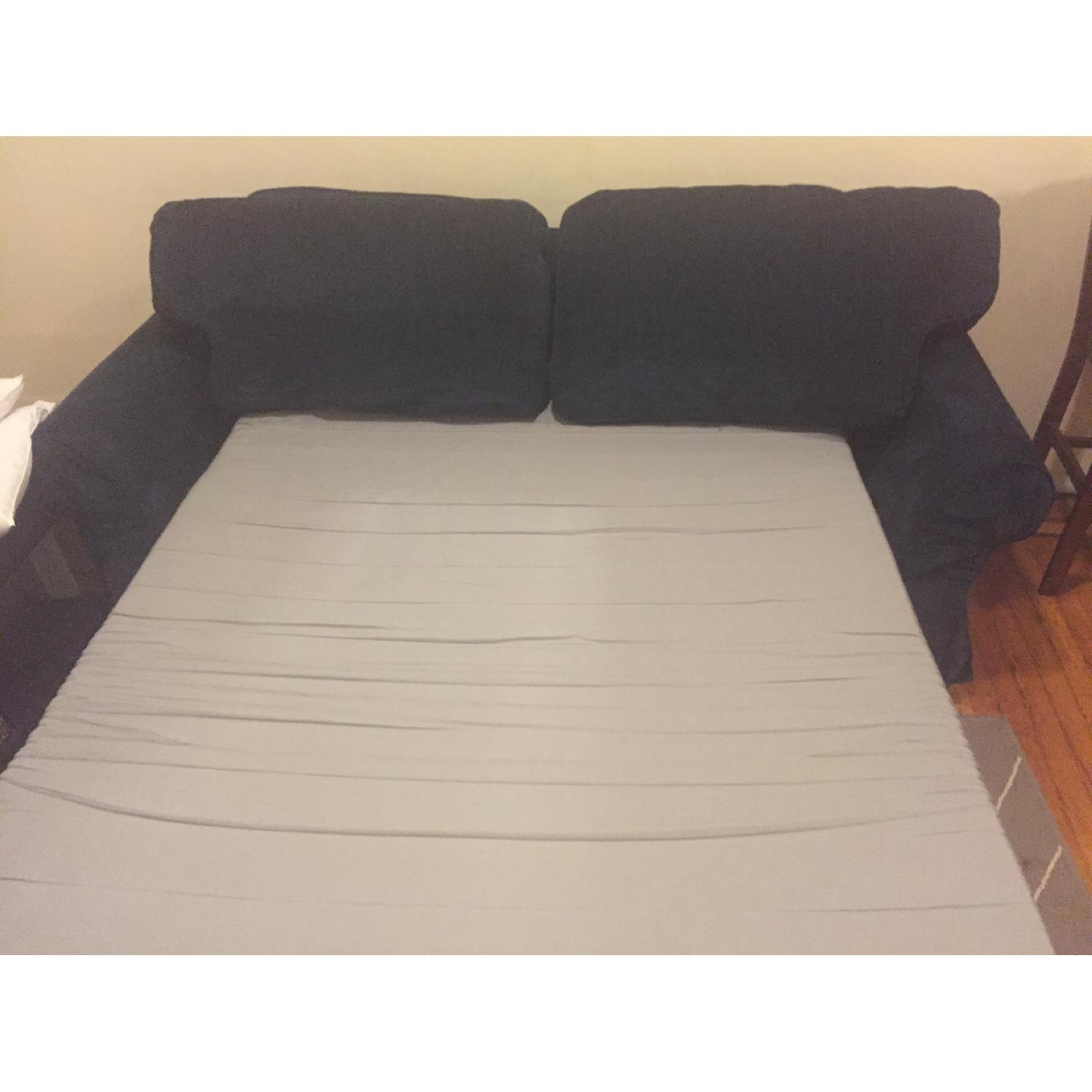 Ikea Ektorp Slipcovered PullOut Couch AptDeco