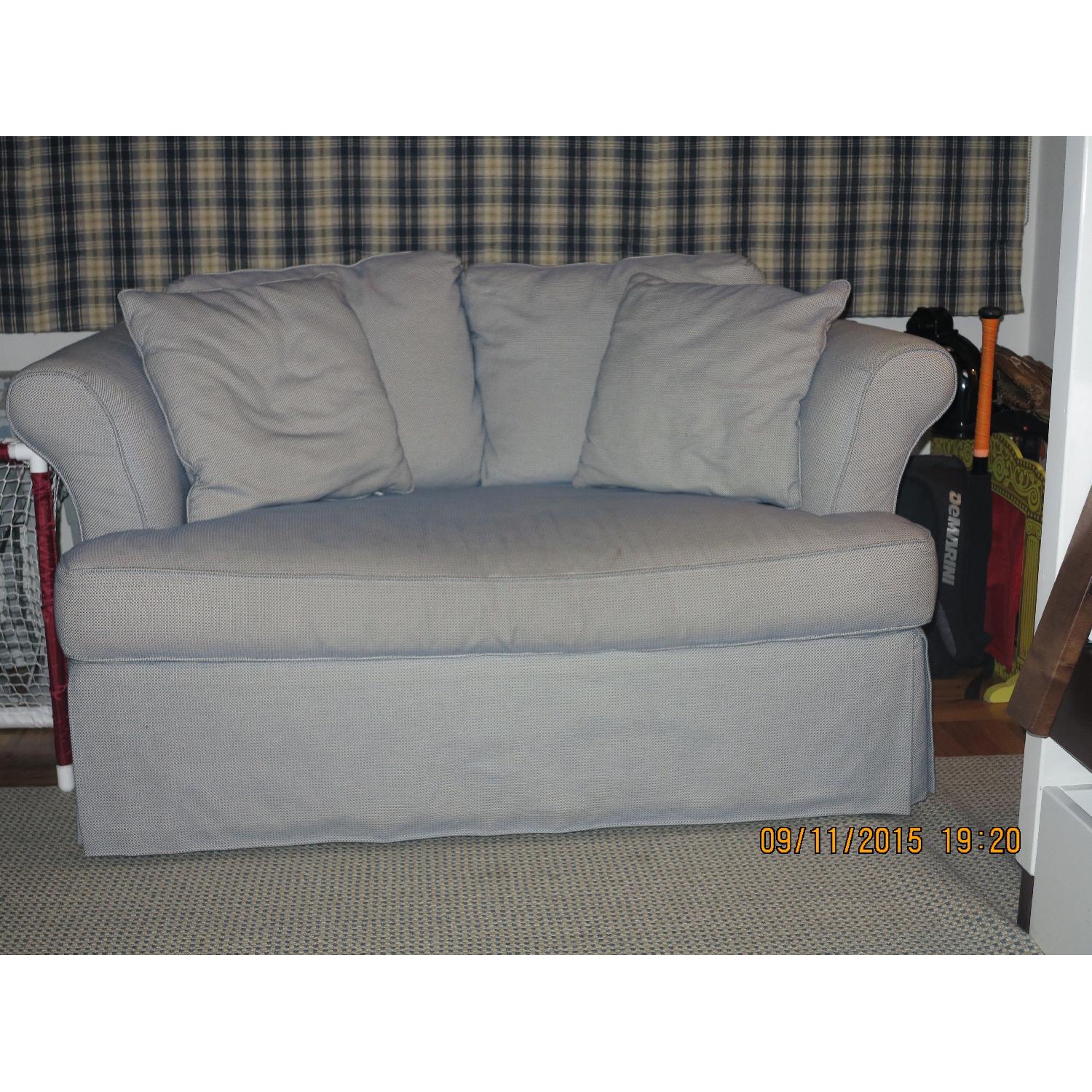 Jennifer Convertibles/Custom Fabric Couch - image-1