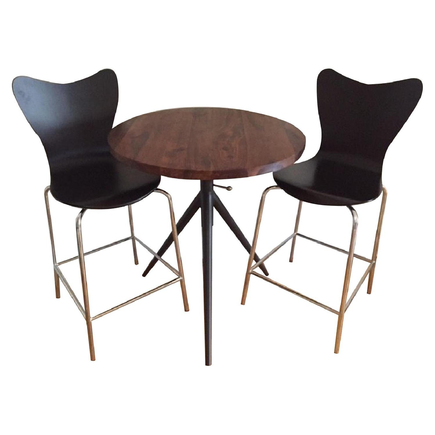 West Elm Bistro Table w/ 2 Stools AptDeco