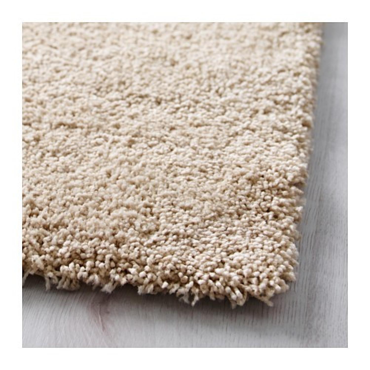 Ikea Dum High Pile Off-White Rug - image-2
