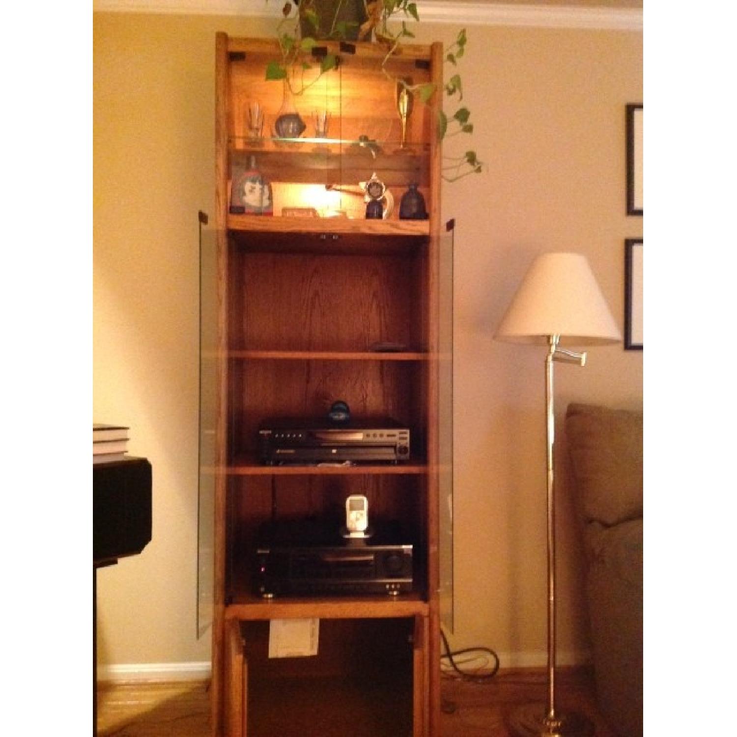 Backlit Shelf Unit/Bookshelf - Pair - image-1