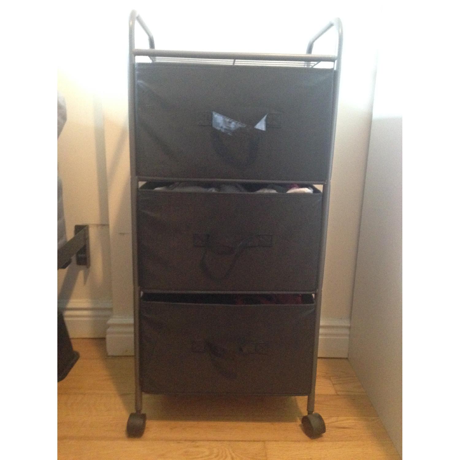 Bed Bath & Beyond 3-Drawer Rolling Fabric Cart - image-3
