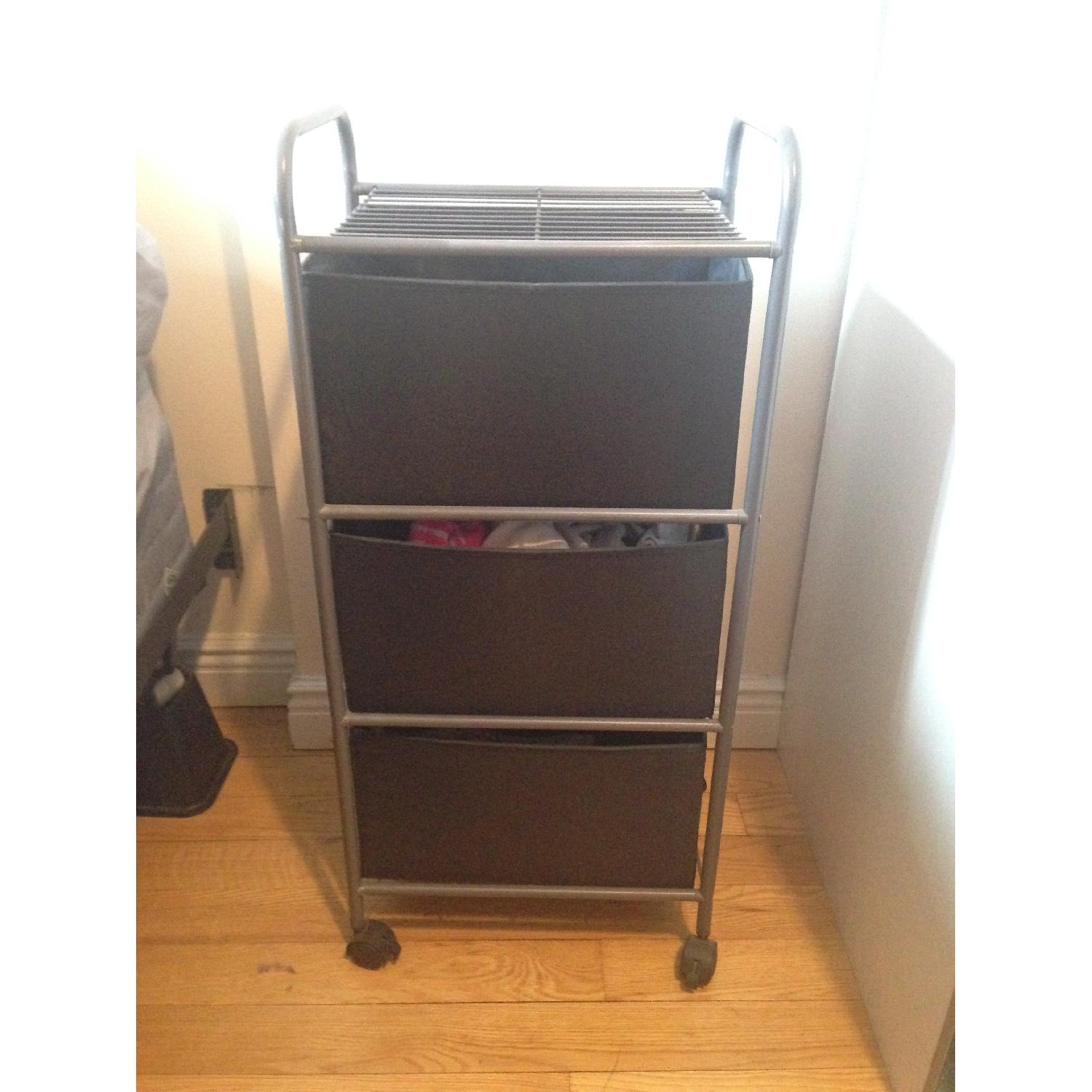 Bed Bath & Beyond 3-Drawer Rolling Fabric Cart - image-5
