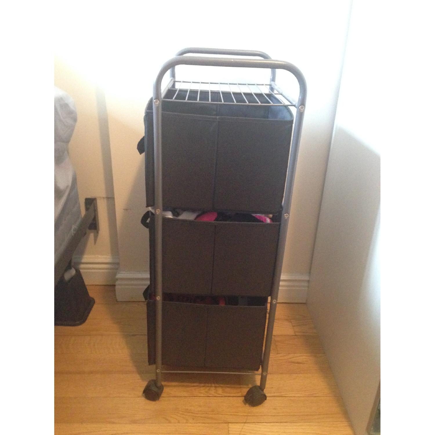 Bed Bath & Beyond 3-Drawer Rolling Fabric Cart - image-6