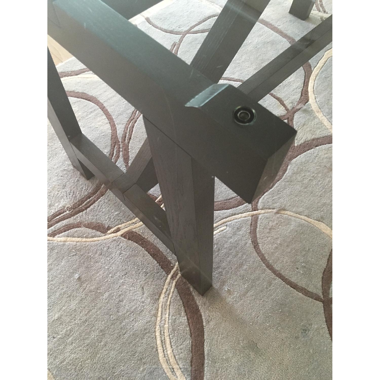 West Elm Glass-Top Dining Table - image-1