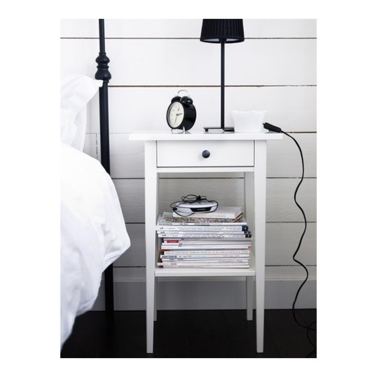 Ikea Hemnes White Nightstand - image-1