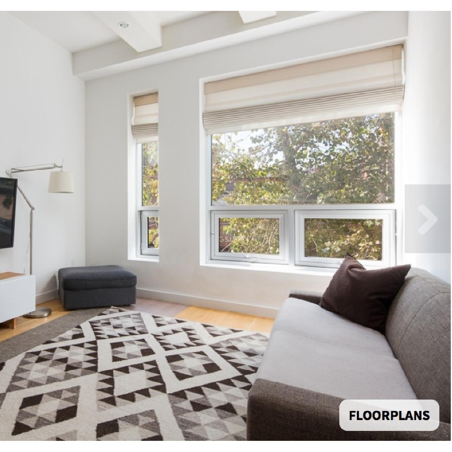 Crate & Barrel Steele Gray Sofa - image-1