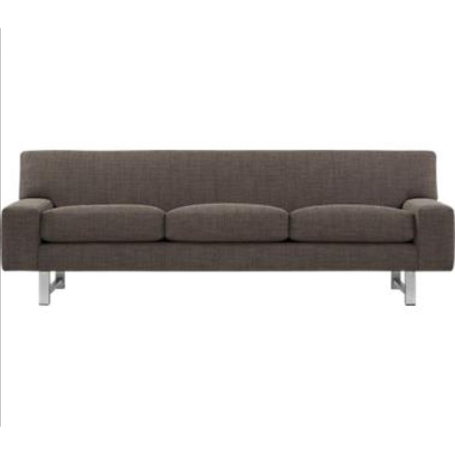 Crate & Barrel Steele Gray Sofa - image-2