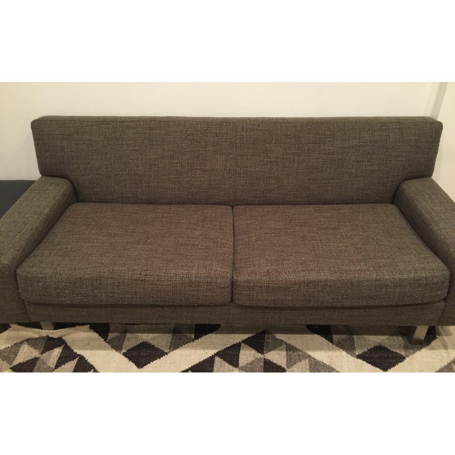 Crate & Barrel Steele Gray Sofa - image-3