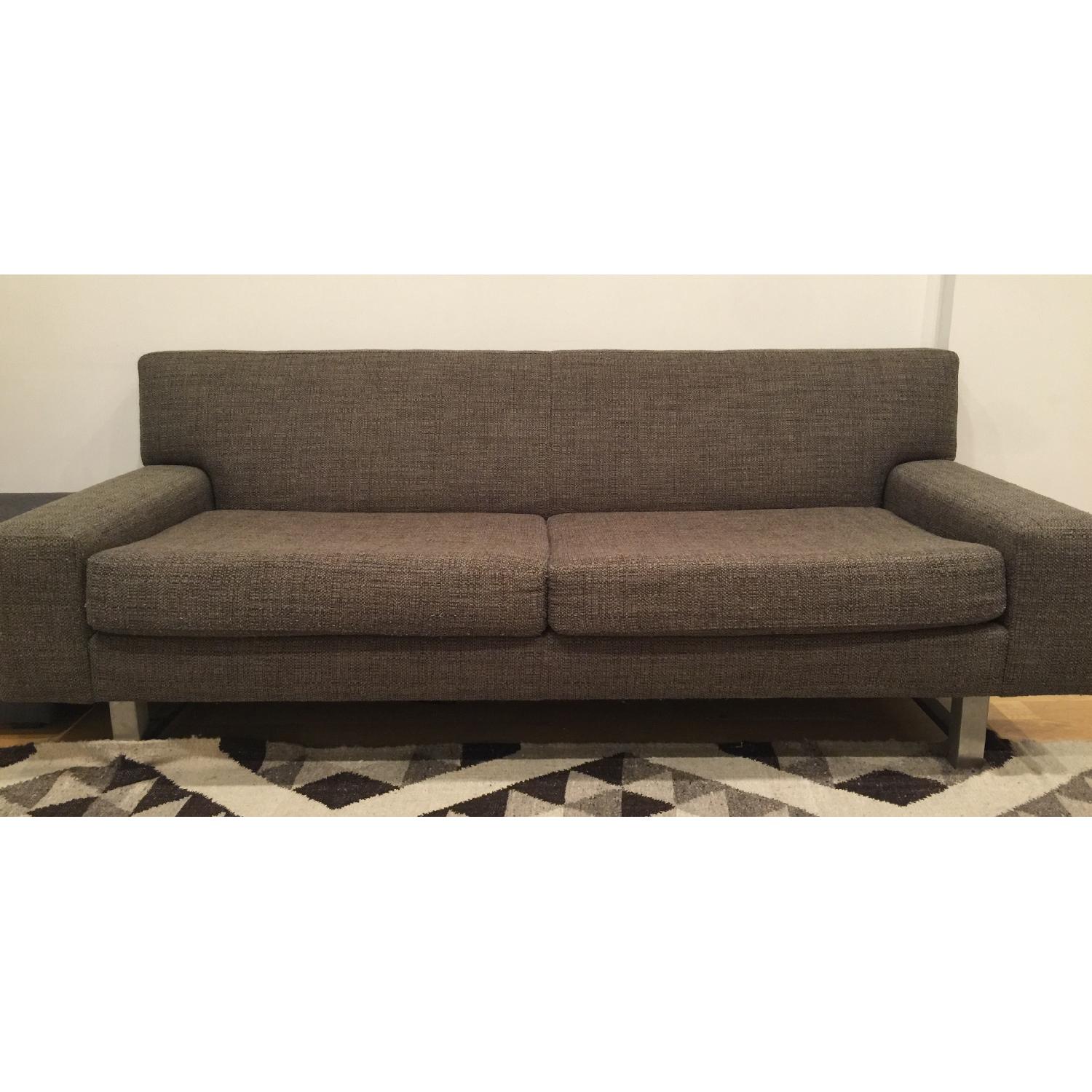 Crate & Barrel Steele Gray Sofa - image-4
