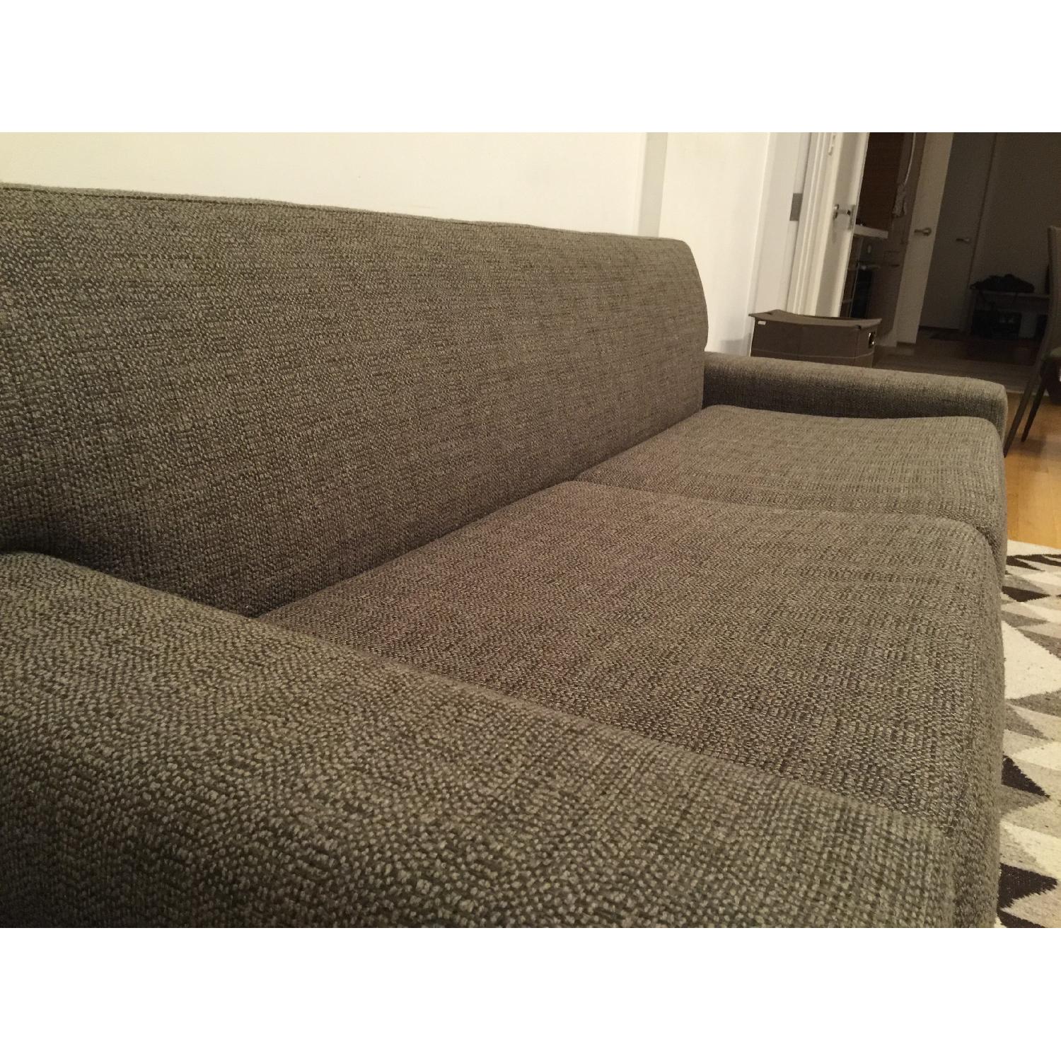 Crate & Barrel Steele Gray Sofa - image-5