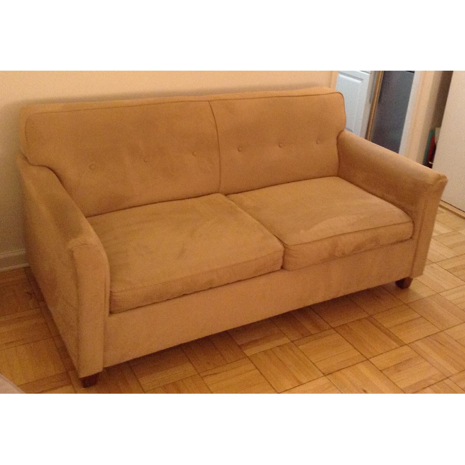 JC Penney Microfiber Apartment/Full Size Sleeper Sofa - image-3