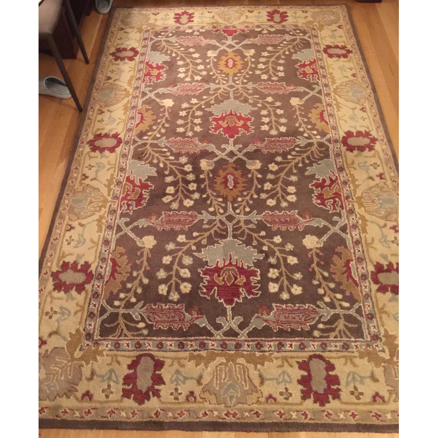 Pottery Barn Brandon Persian Brown Wool Rug AptDeco