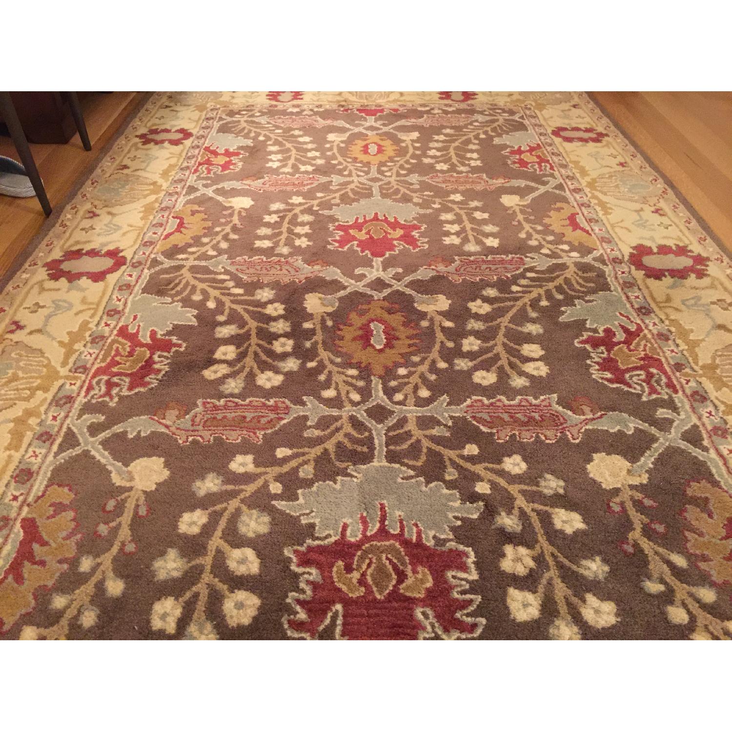 Pottery Barn Brandon Persian Brown Wool Rug AptDeco