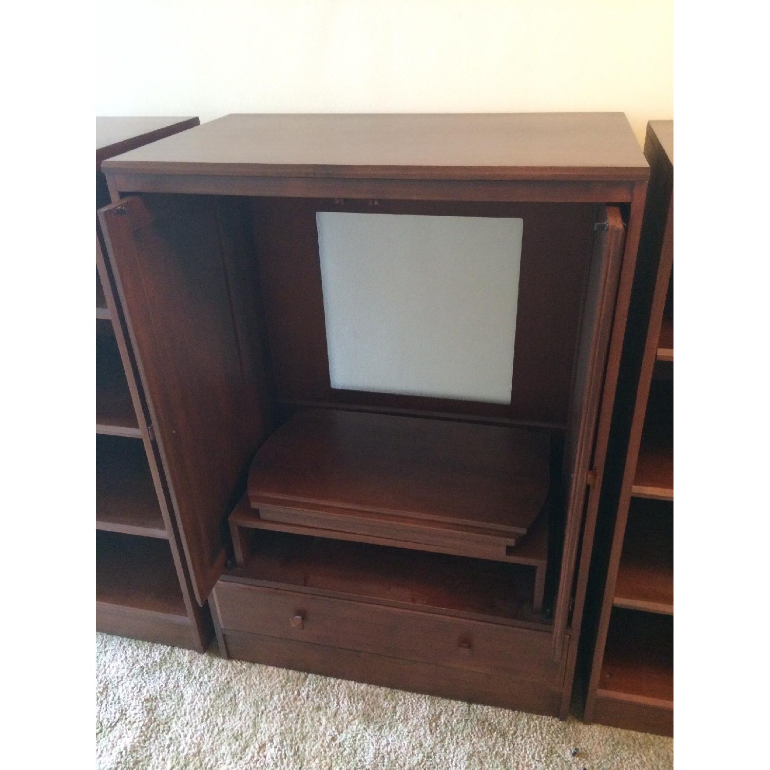 Ethan Allen TV Storage with Pocket Doors - image-2