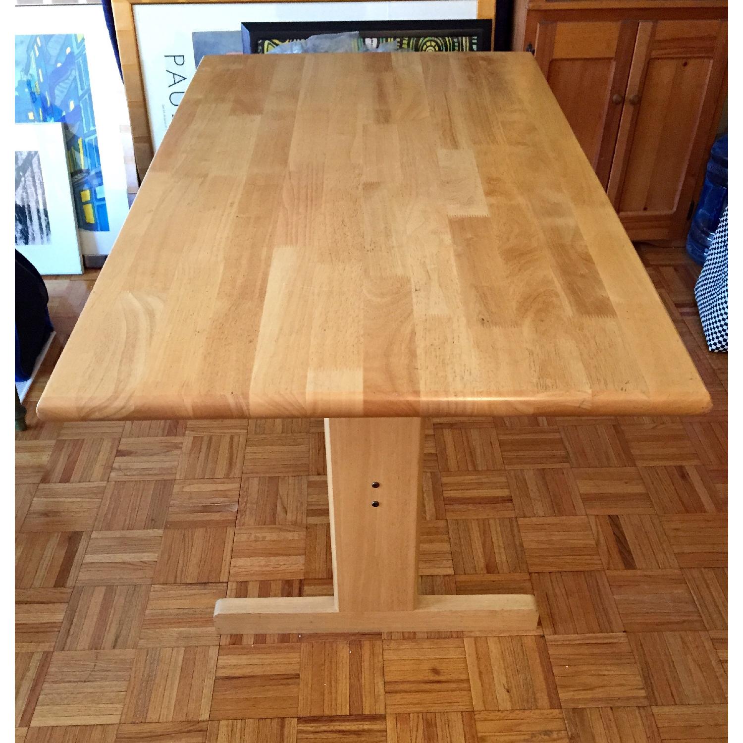 Pier 1 Solid Wood Dining Table w/ 4 Chairs - image-1