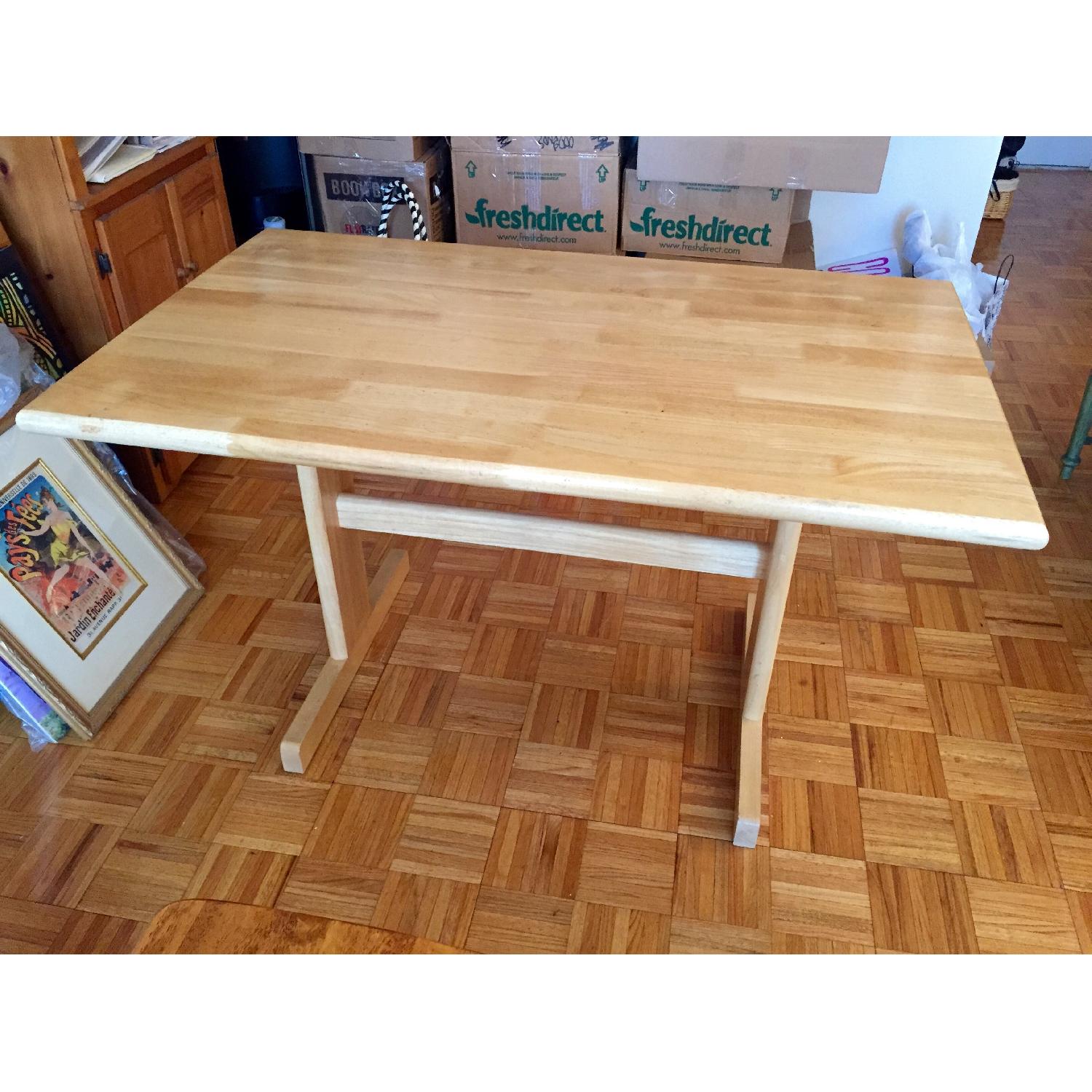 Pier 1 Solid Wood Dining Table w/ 4 Chairs - image-2