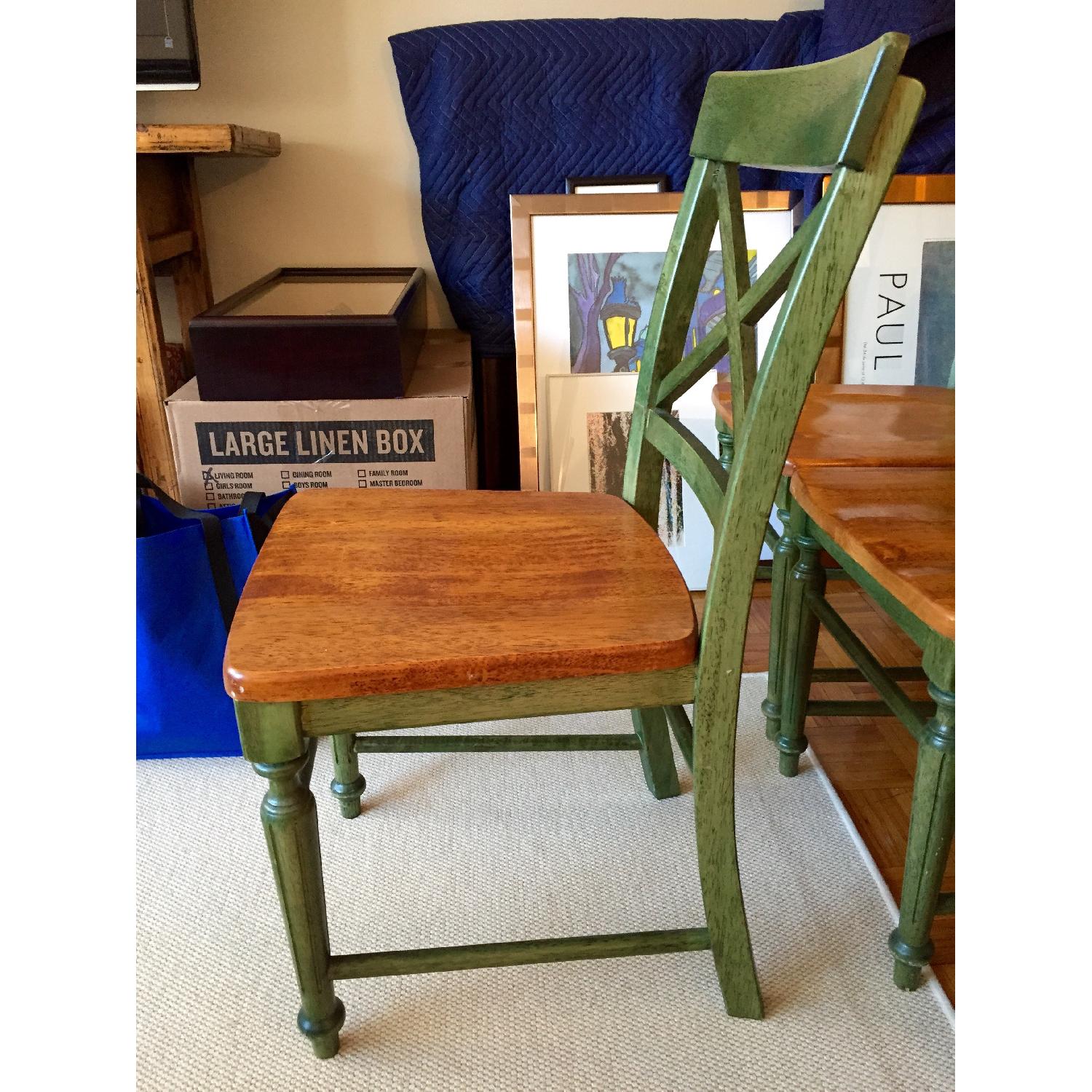 Pier 1 Solid Wood Dining Table w/ 4 Chairs - image-5