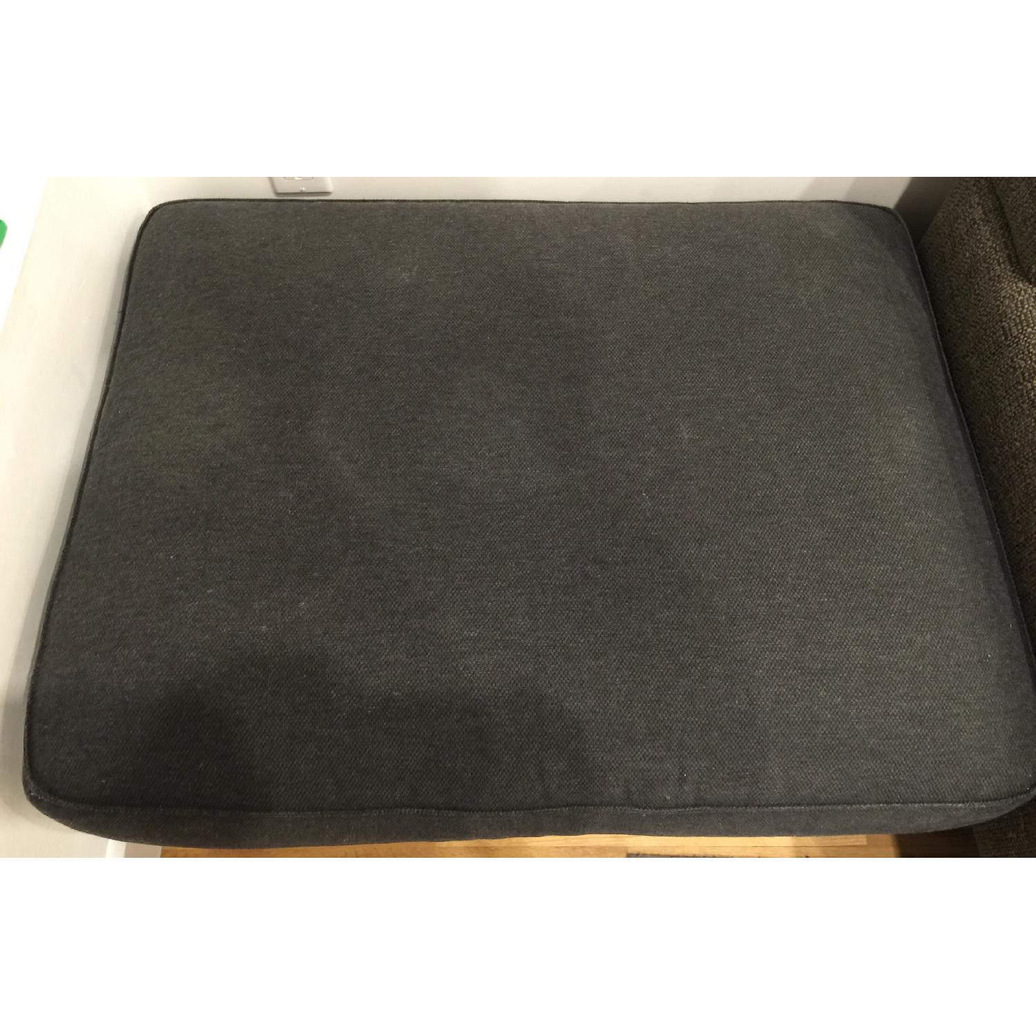 Ikea Kivik Footstool with Storage in Dansbo Dark Gray - image-3