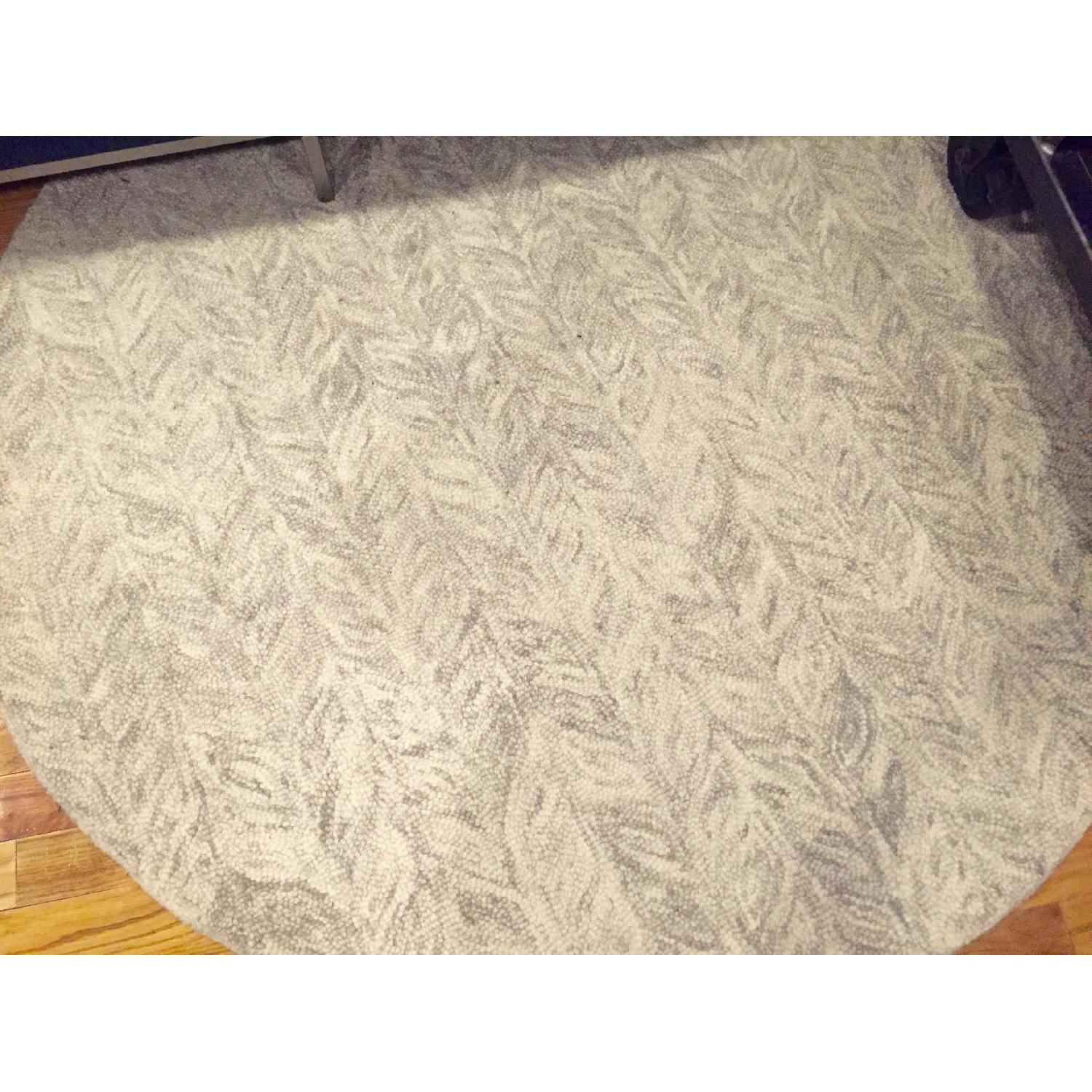 West Elm Vines Round Wool Rug - image-5