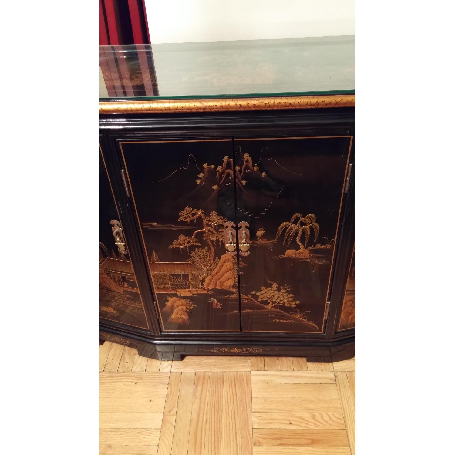 Vintage Chinese Lacquer Cabinet - image-4