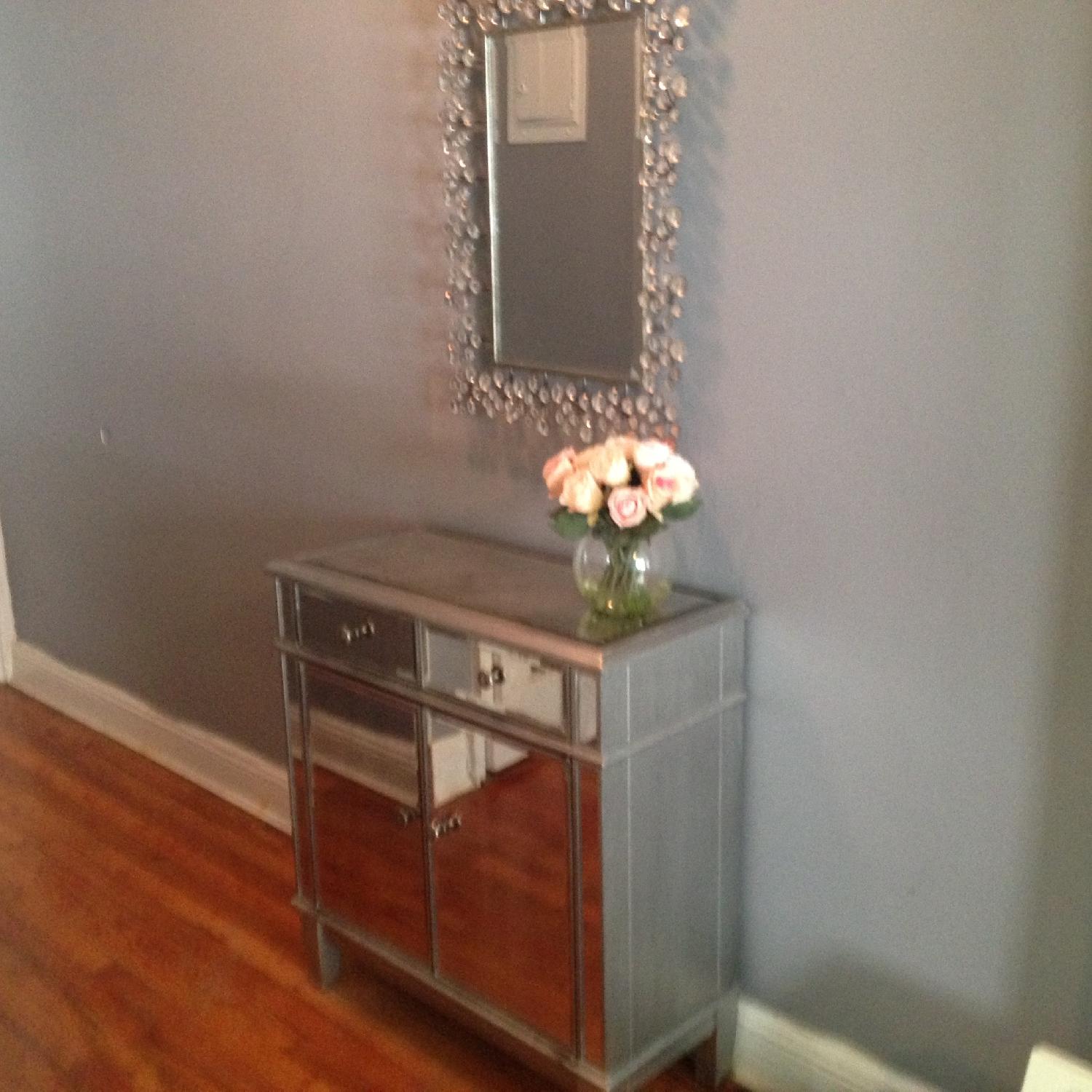 Pier 1 Hayworth Mirrored Bedside Chest - image-1