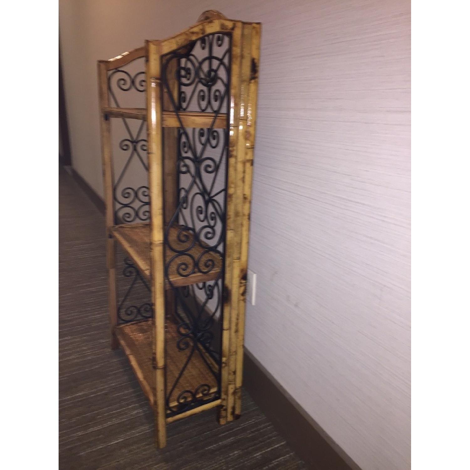 Iron and Bamboo Bookshelf - image-2