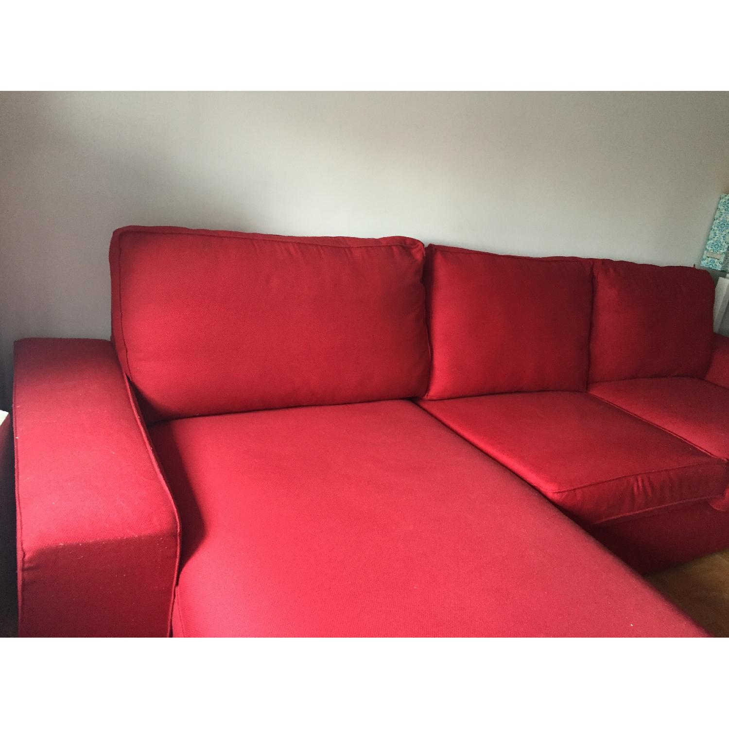 Red Ikea Sofa - image-2