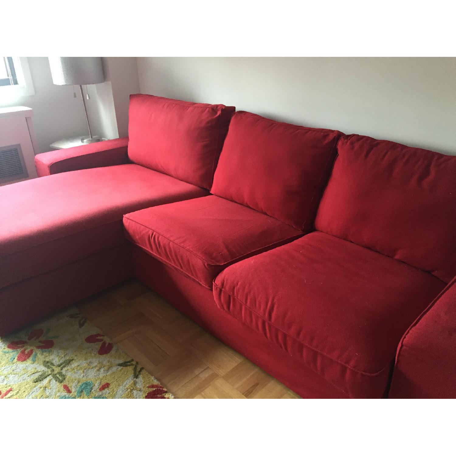 Red Ikea Sofa - image-3