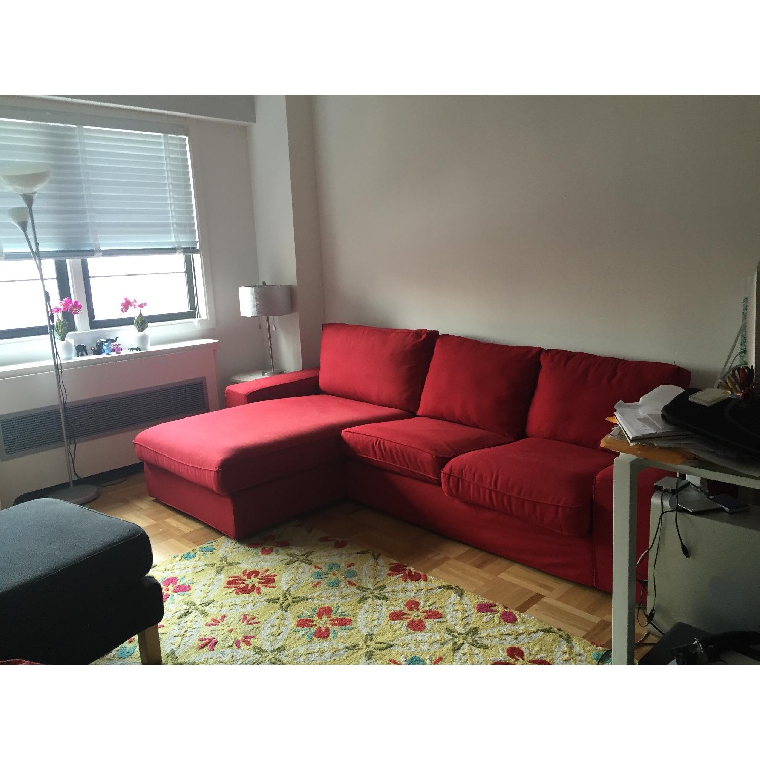 Red Ikea Sofa - image-4