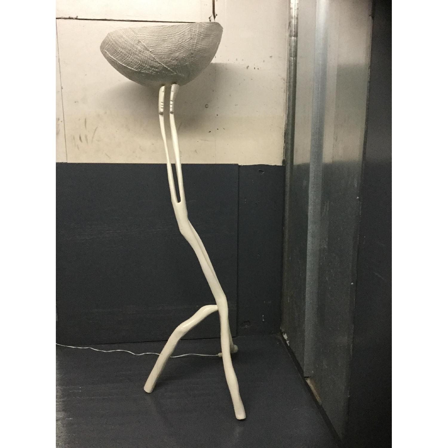 Custom Made Wood Carved Lamp - image-1