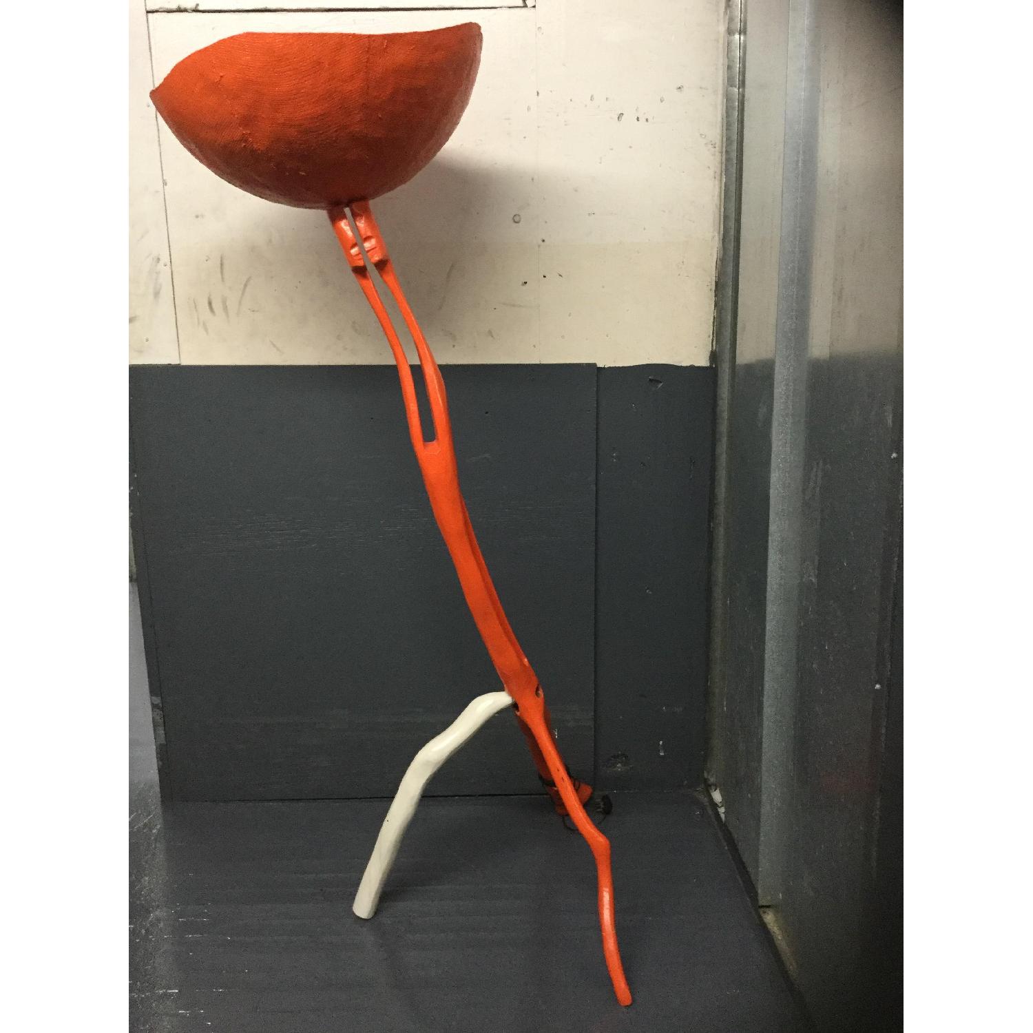 Custom Made Wood Carved Lamp - image-5
