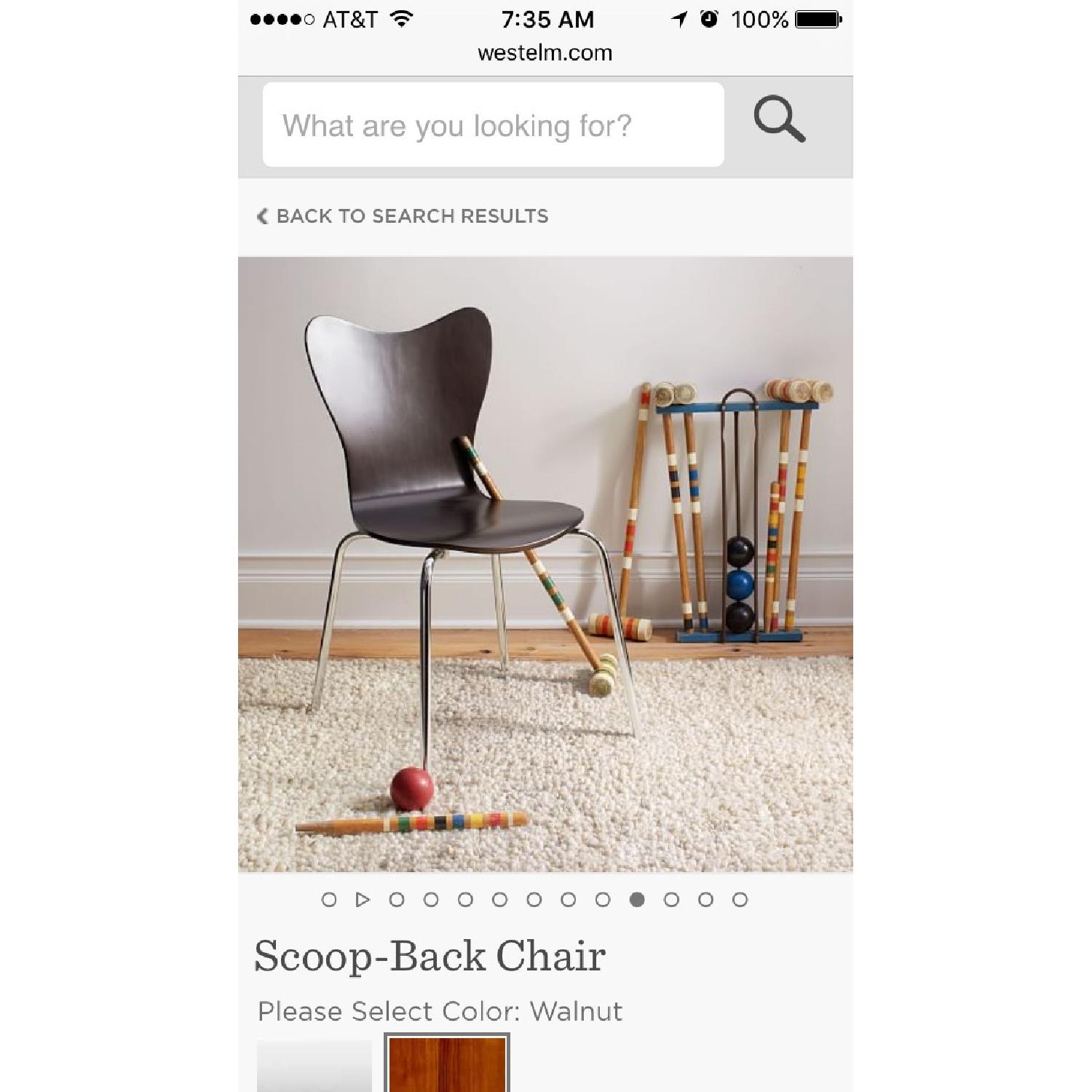 West Elm Scoop Back Dining Chairs - Set of 4 - image-2