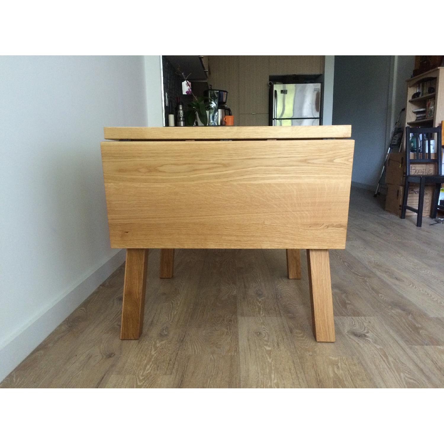 Ikea Mockelby Drop Leaf Dining Table - image-5