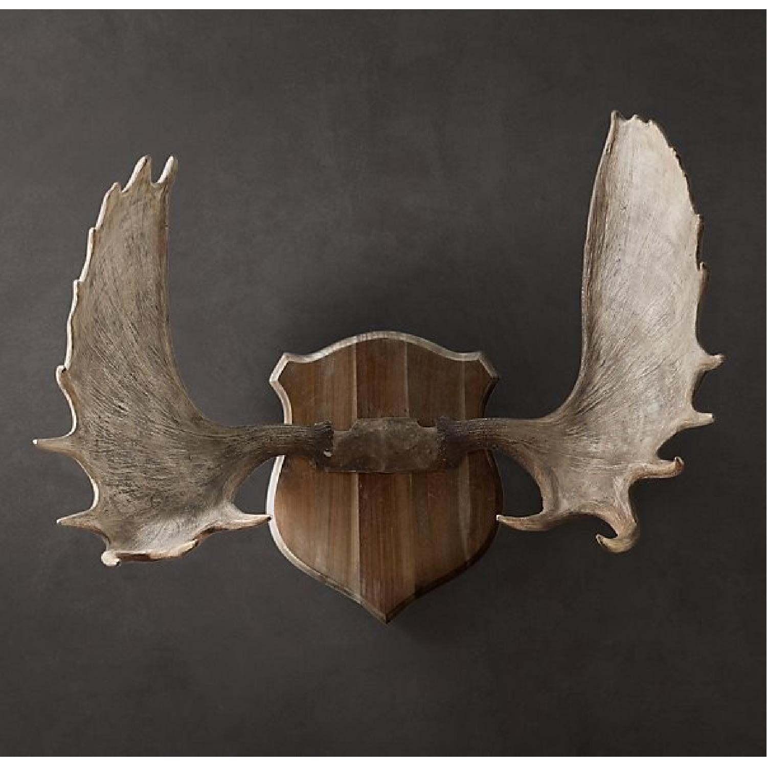 Restoration Hardware Moose Antlers in Cast Resin - image-1
