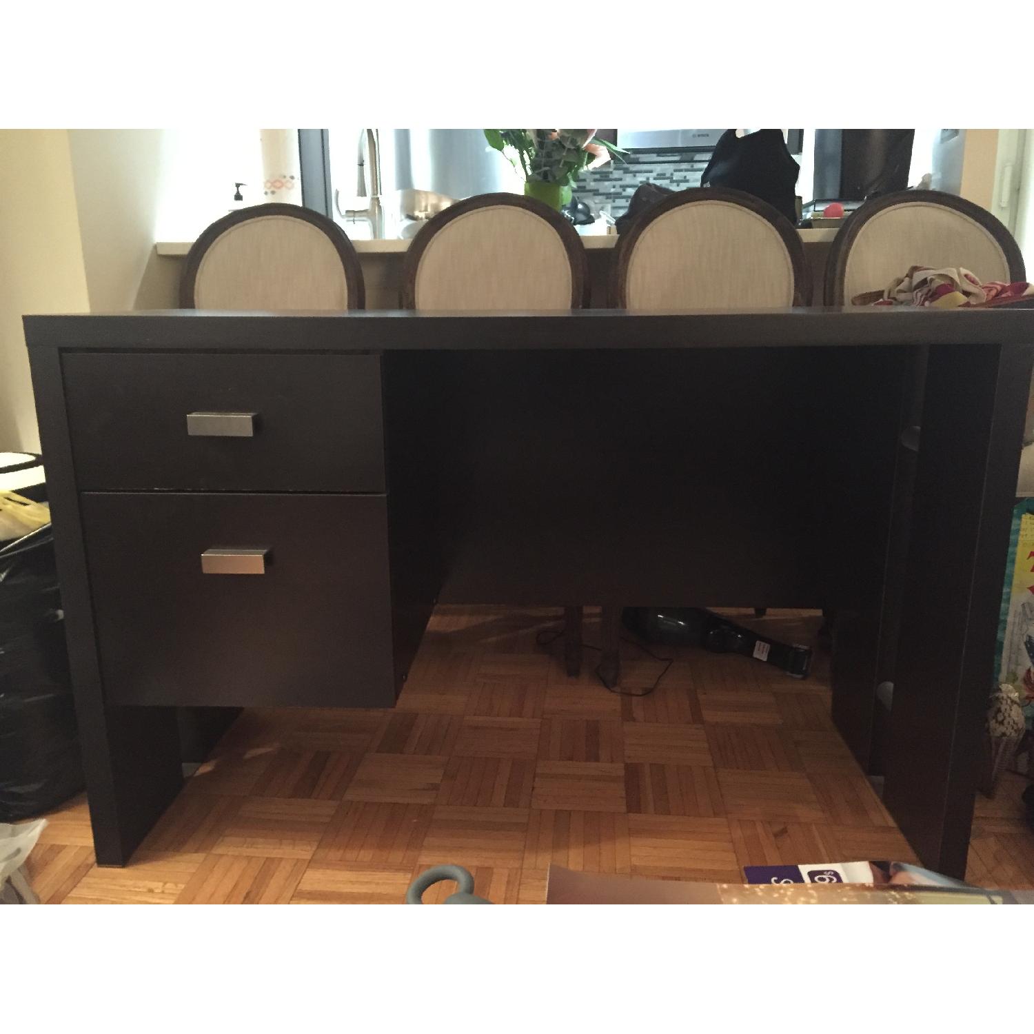 Dark Brown Desk AptDeco