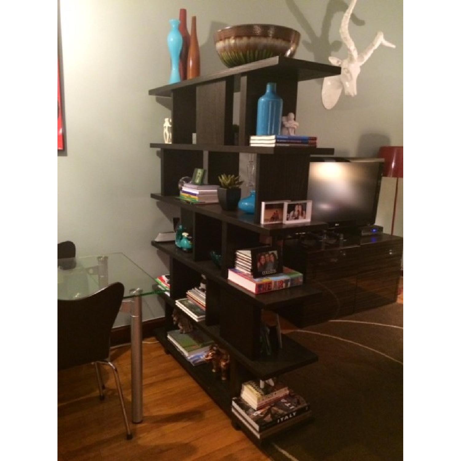 West Elm See-Through Bookcase - image-3