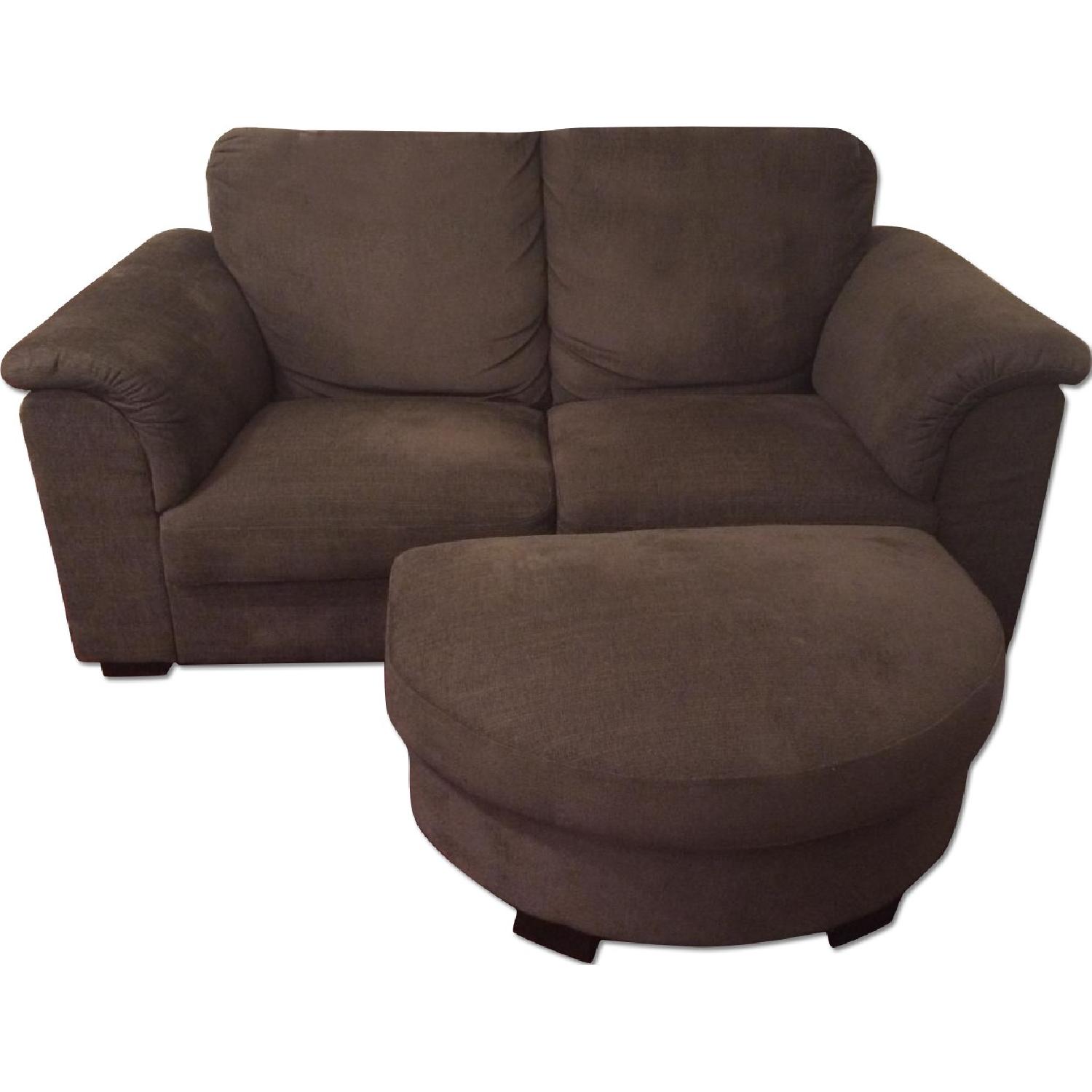 Loveseat and Ottoman AptDeco