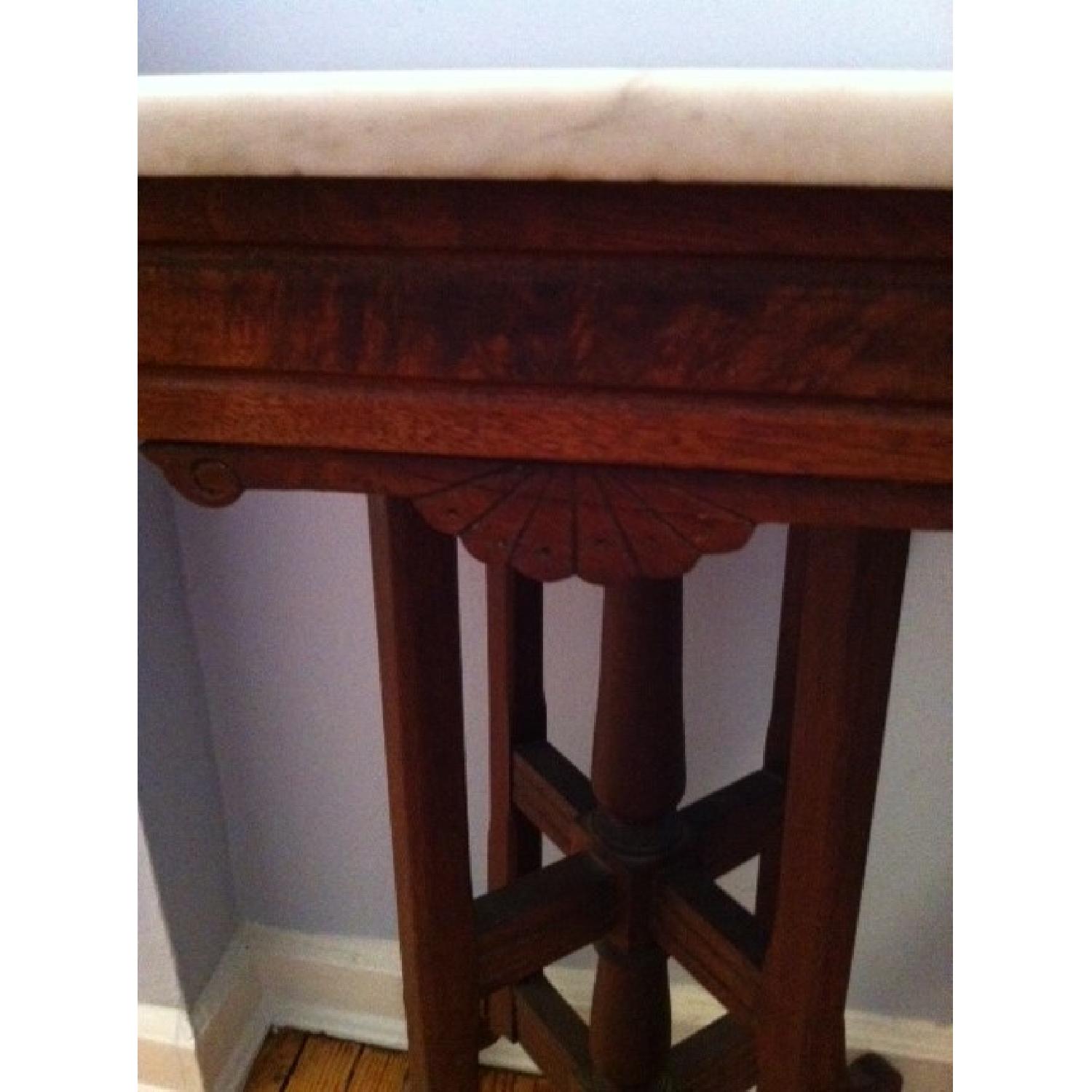 Antique Marble Top Table - image-2