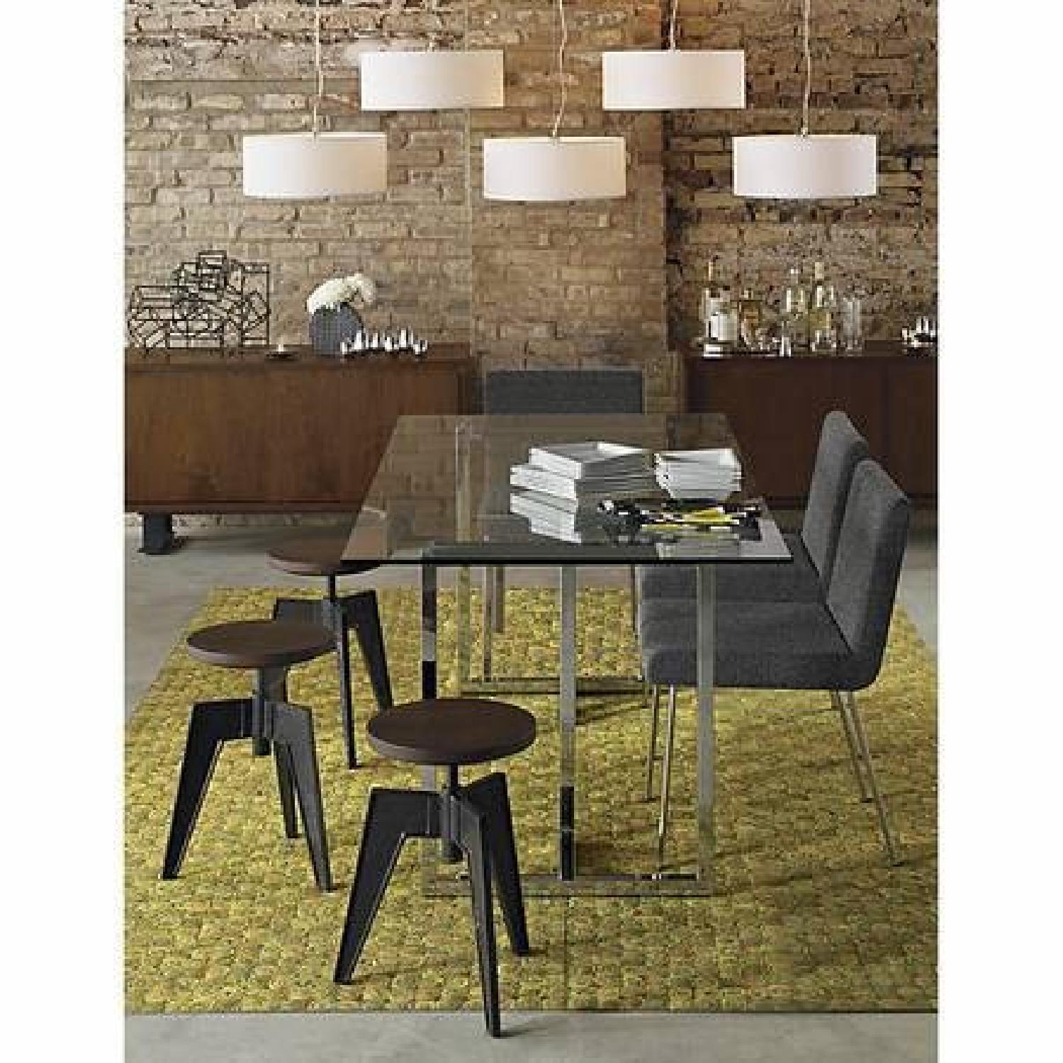 CB2 Dining Table and 4 Suede Chairs AptDeco