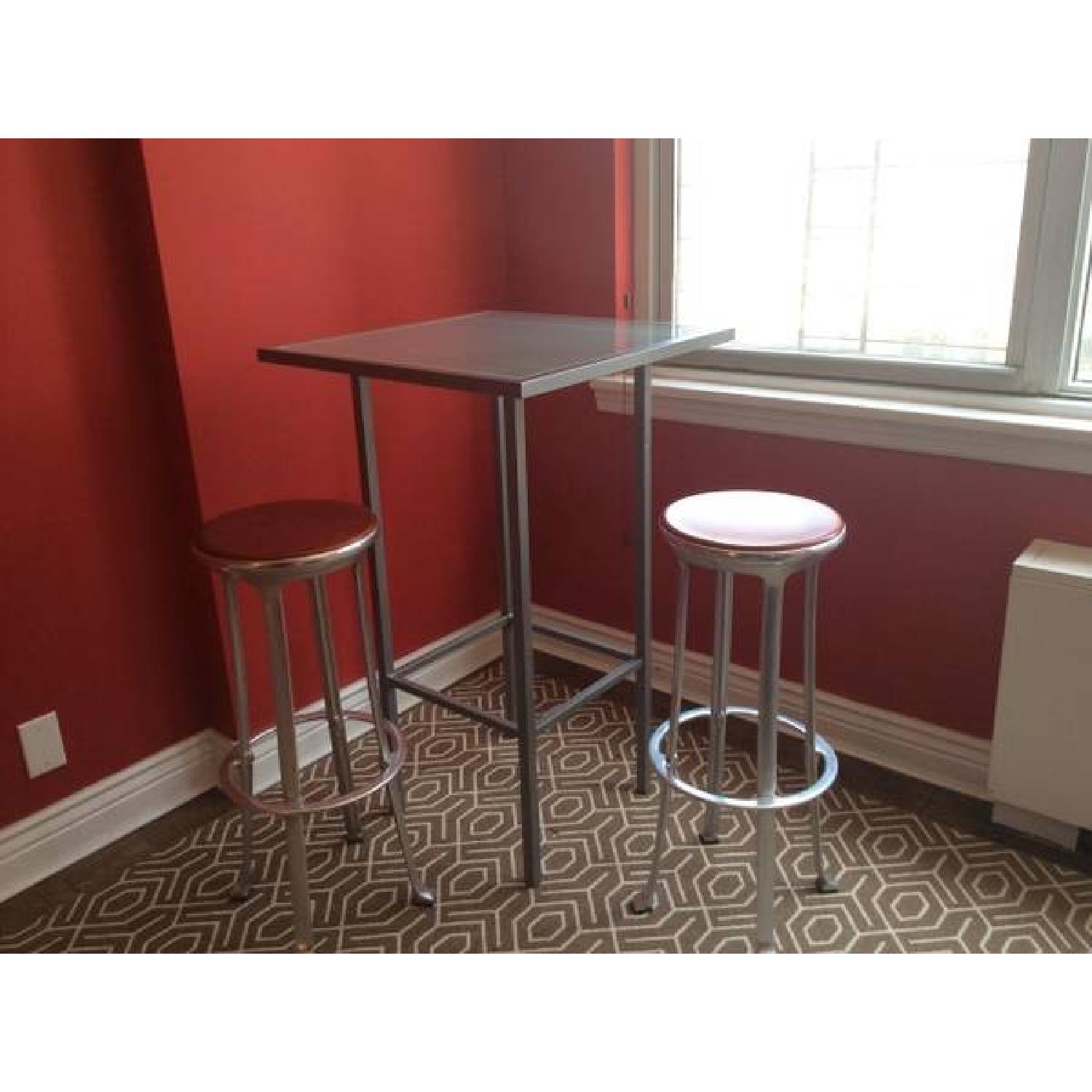 Crate & Barrel Tall Breakfast Table - image-2