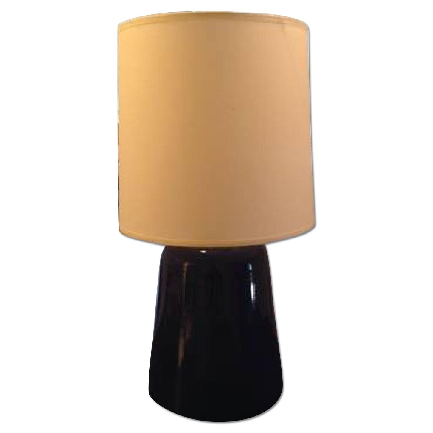 Blue Crate & Barrel Table Lamp - image-0