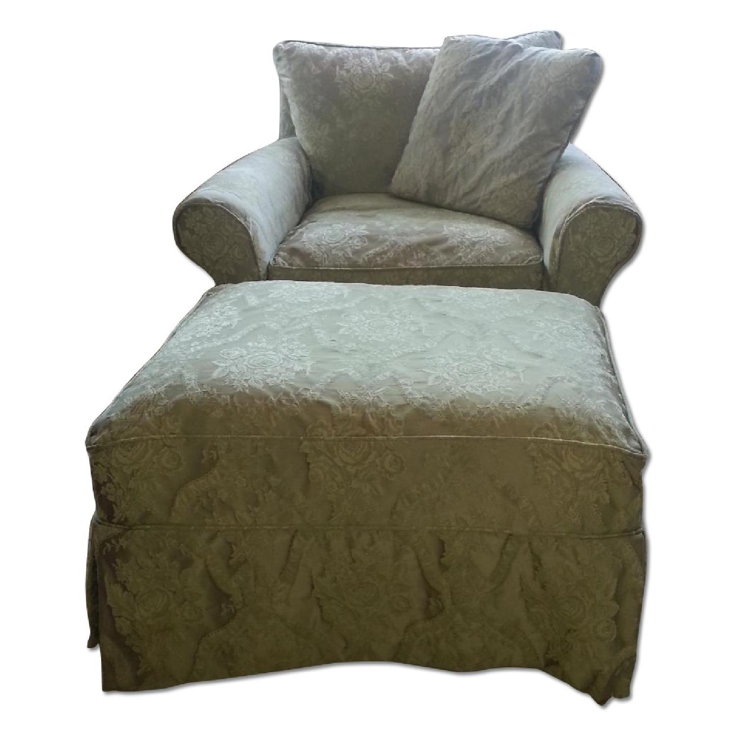 Ballard Designs Vogue Club Chair and Ottoman