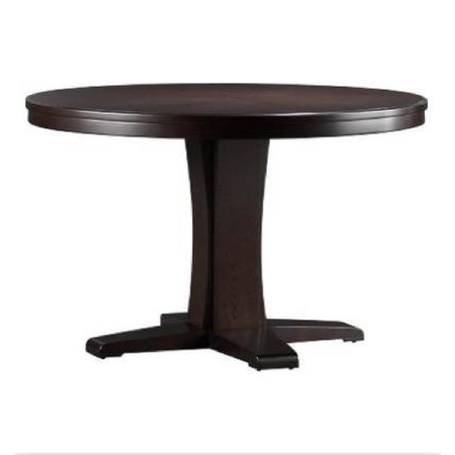 Crate and Barrel Round Dining Table - image-0