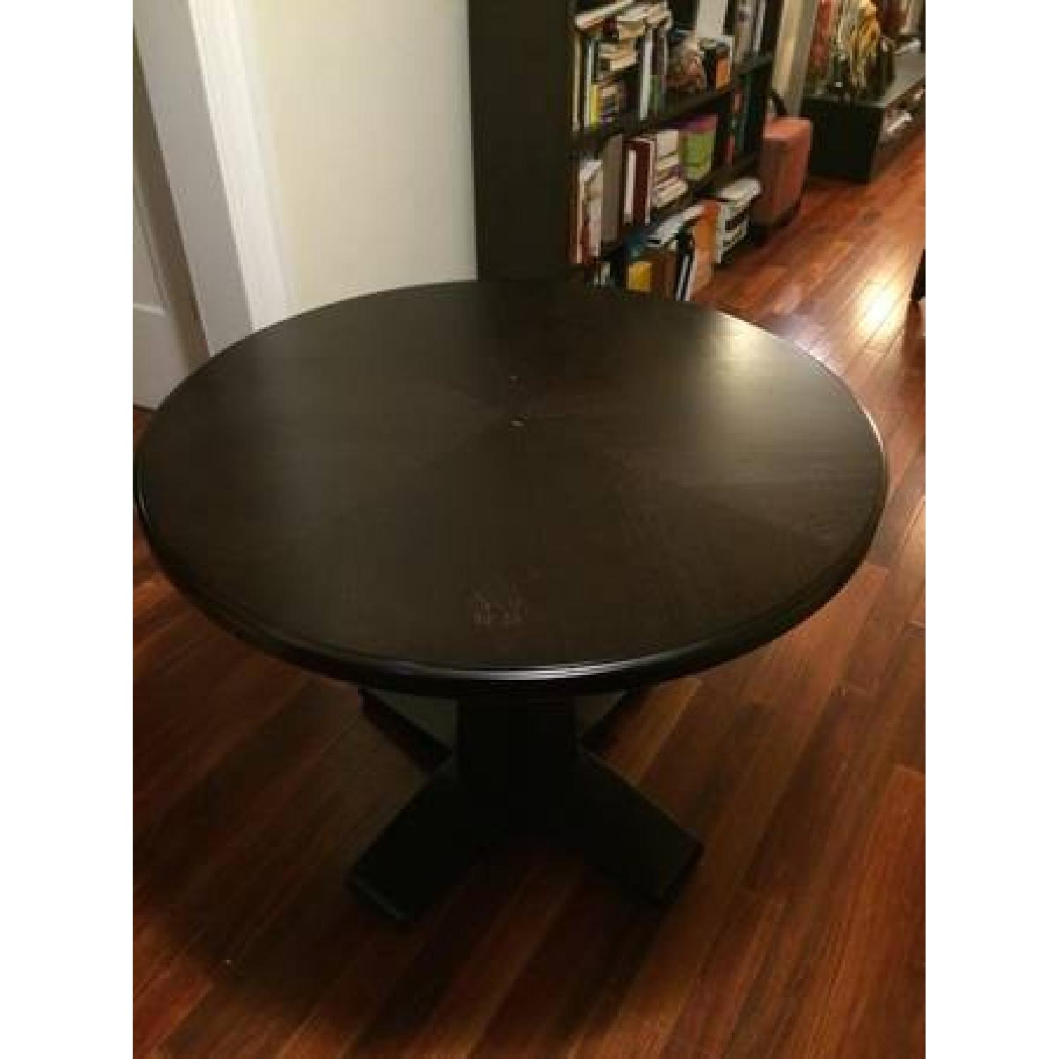 Crate and Barrel Round Dining Table - image-1
