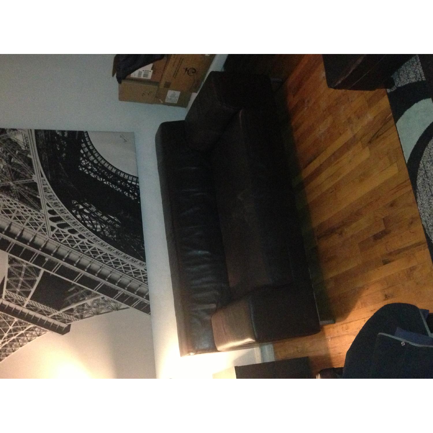 Ikea Leather Sofa - image-4