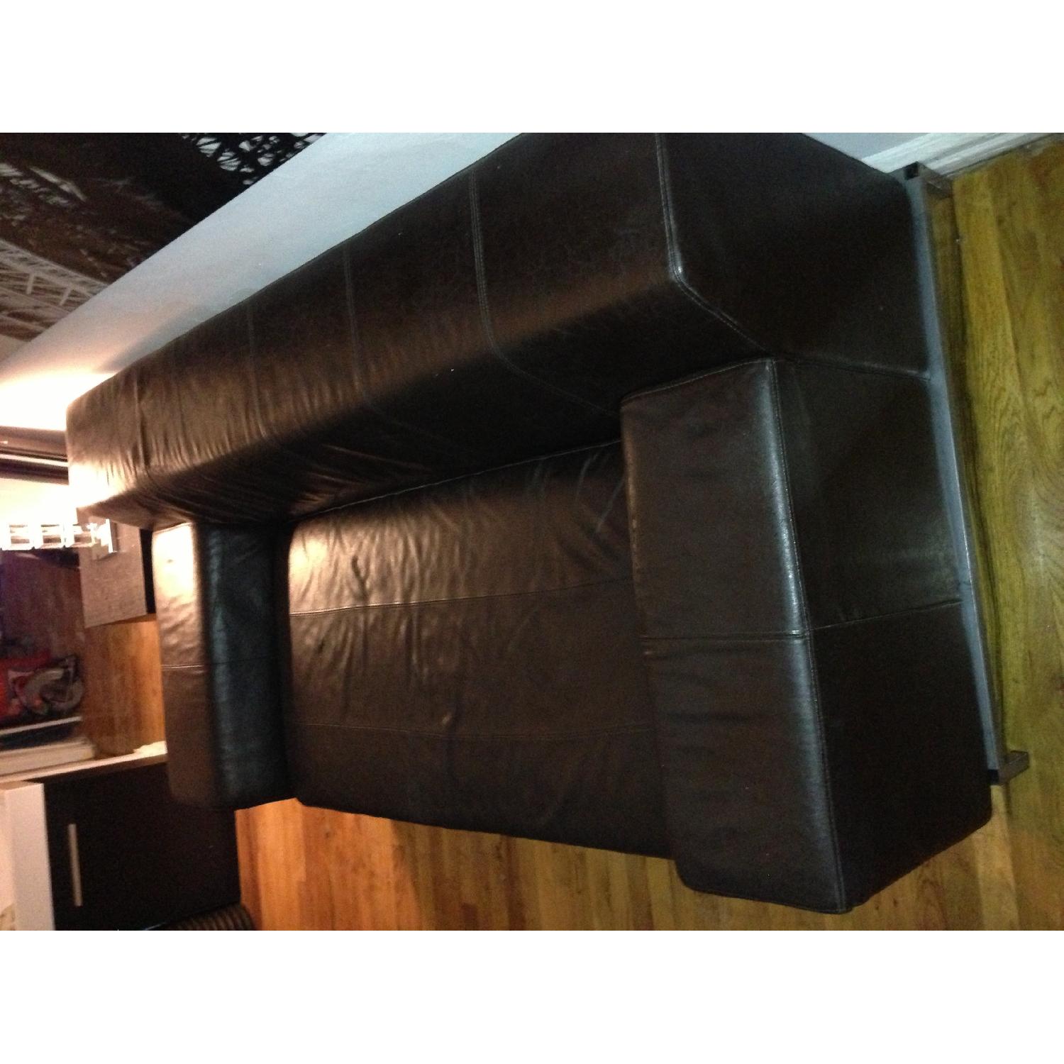 Ikea Leather Sofa - image-5