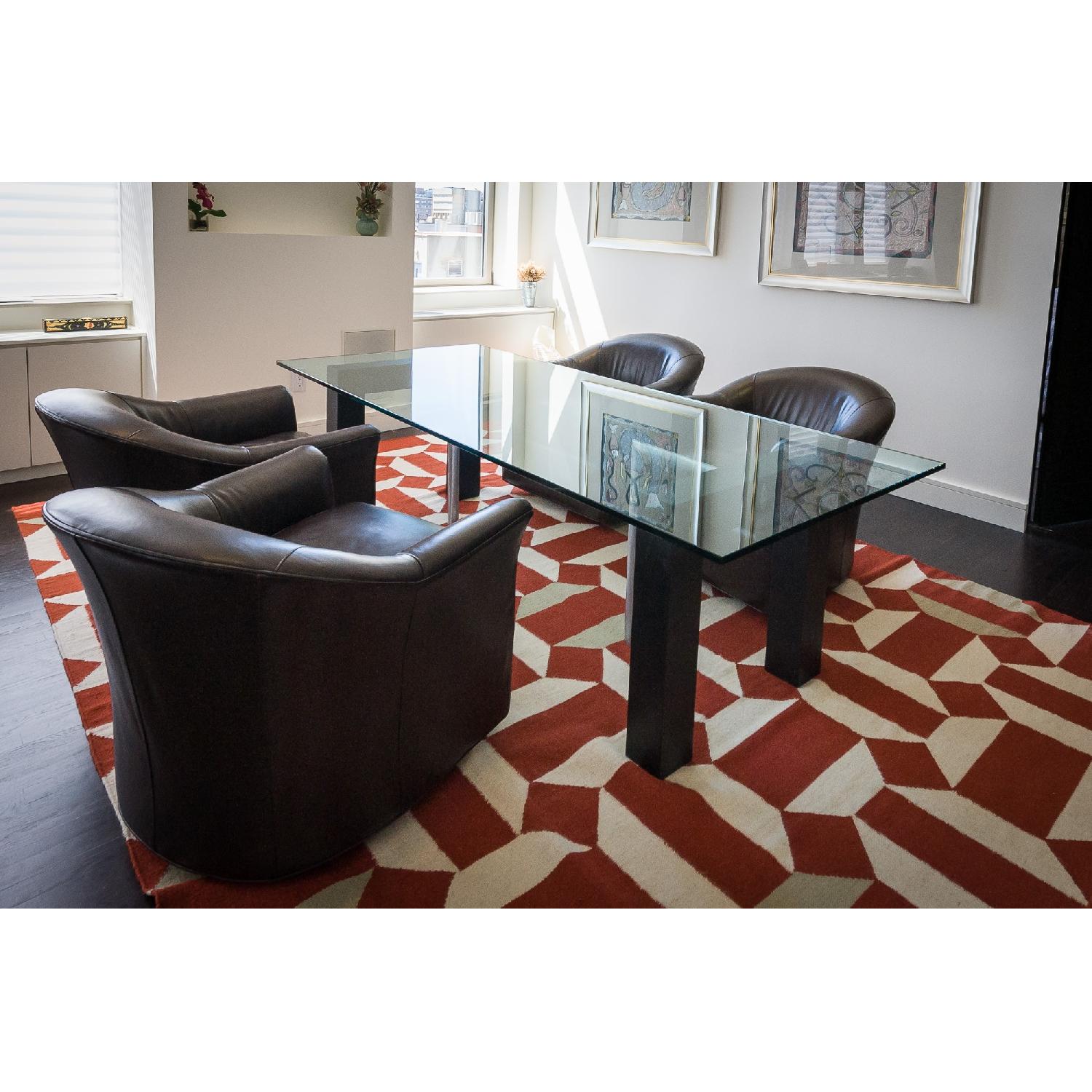 Large Glass Dining Table - image-1