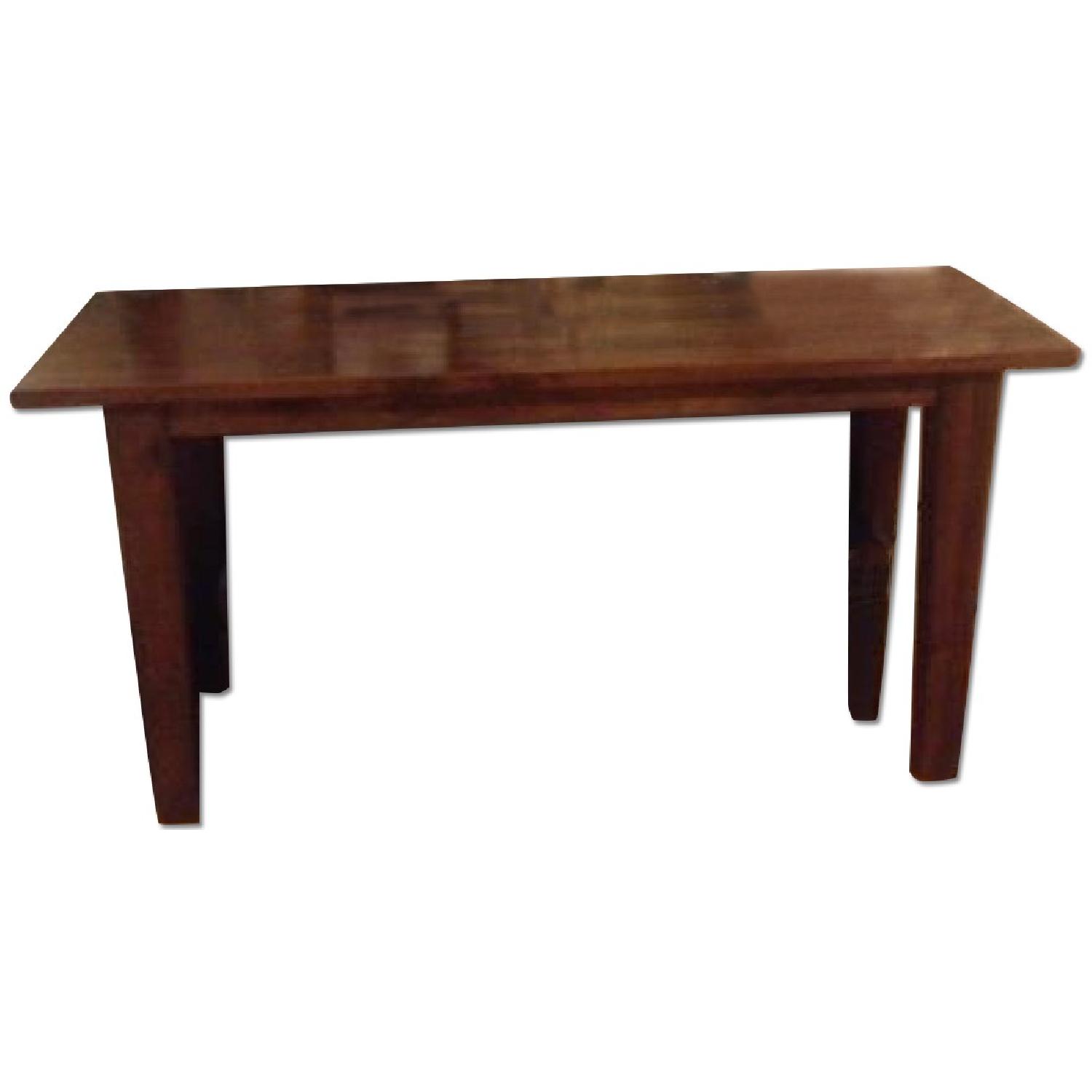 Crate & Barrel Basque Honey Dining Table Set - image-4